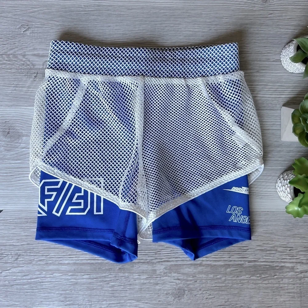 LF mesh overlay bike shorts size XS NWT